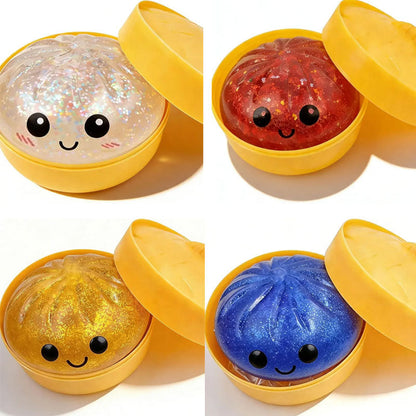 🥟Squeeze Your Stress Away with Glittery Cuteness! ✨💖