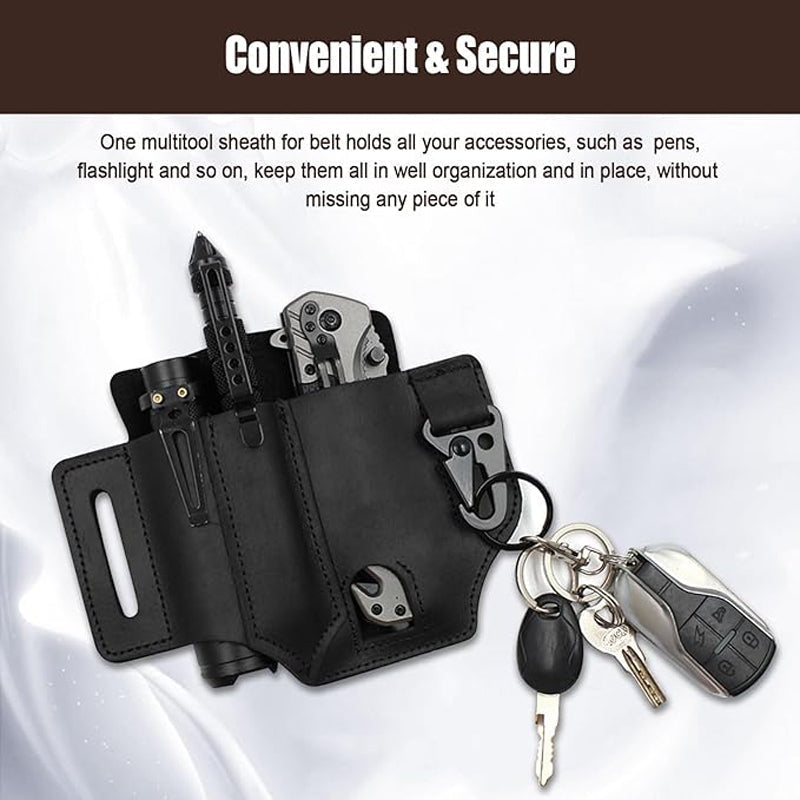 🛠️ Multi Tool Belt Leather Storage Bag 🏕️