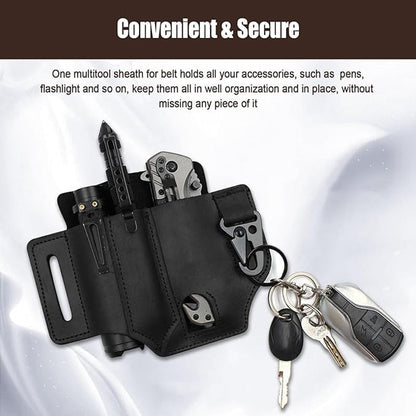 🛠️ Multi Tool Belt Leather Storage Bag 🏕️