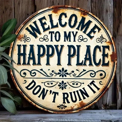 🚪 “This Is My Happy Place” – the door sign that sets the tone the moment you walk in! 💖