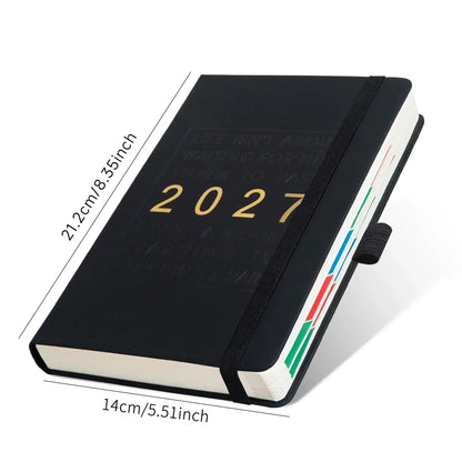 📅📓 2027 Calendar Notebook —  Daily Planner with 8 Color Options