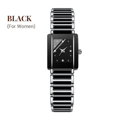 ⌚ Elegant Ceramic Band Watch — 3ATM Water Resistant, Quartz, Gift Box Included