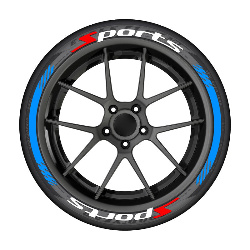 🏎️ 4PCS 3D Tire Lettering Stickers: Waterproof Universal Wheel Sidewall Decals! 🔥