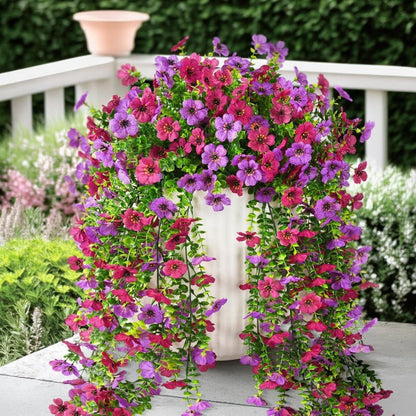 🌿 Cascading daisies & eucalyptus – UV resistant, always in bloom! ☀️