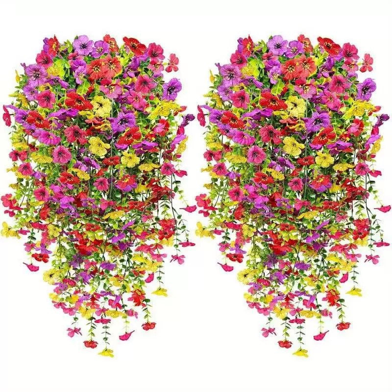 🌿 Cascading daisies & eucalyptus – UV resistant, always in bloom! ☀️