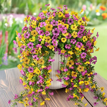 🌿 Cascading daisies & eucalyptus – UV resistant, always in bloom! ☀️