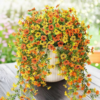 🌿 Cascading daisies & eucalyptus – UV resistant, always in bloom! ☀️