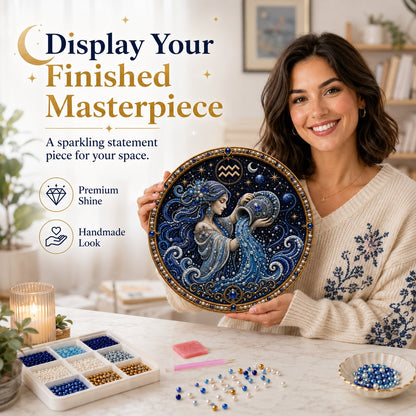 🌙✨Personalized 12 Zodiac Pearl Art Kit – Relax & Create! 🌌