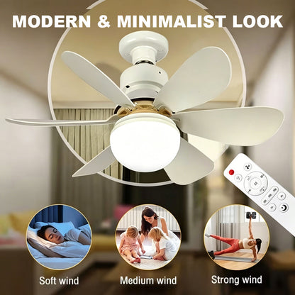 💡 Smart Fan Light Solution: Dimmable LED Ceiling Fan Lamp with Easy Mounting Hardware! 🌀