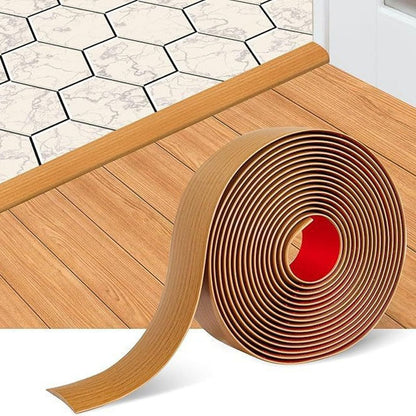 🩹 Self-Adhesive Floor Transition Strip: Flexible PVC Peel-and-Stick Threshold Edge Edging! 🚪