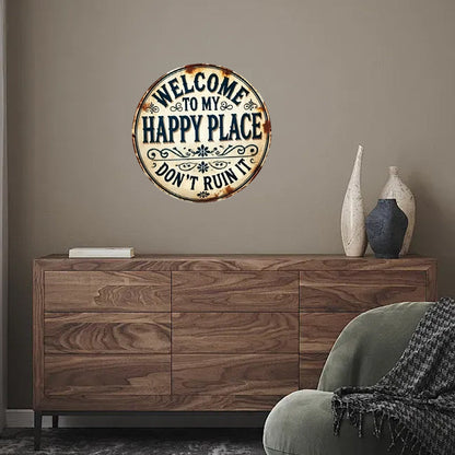 🚪 “This Is My Happy Place” – the door sign that sets the tone the moment you walk in! 💖
