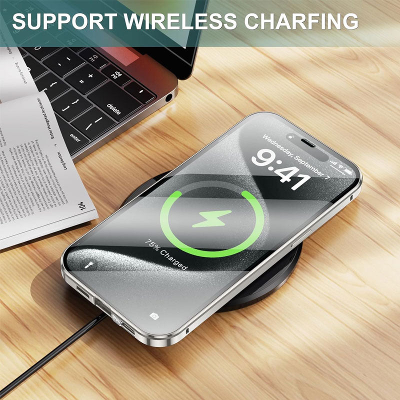 Double-sided magnetic anti-peep phone case