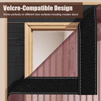 🦟 Keep pests out—installs in 2 minutes! The magnetic mesh door curtain! 🚪 Walk right in—it closes automatically! ✨