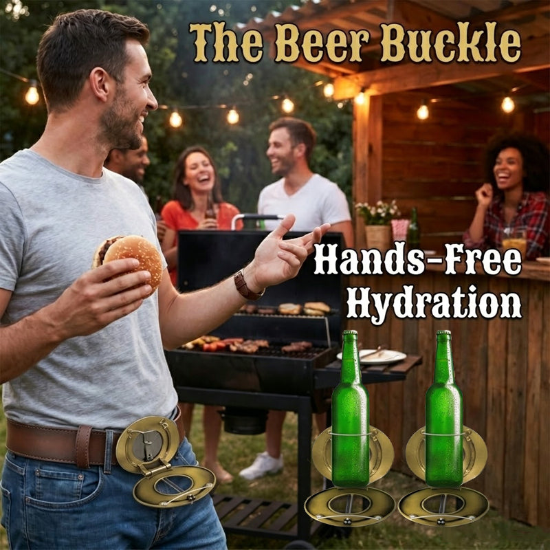 ✨Decorate Your Look, Free Your Hands--The Ultimate 2-in-1 Buckle🍻