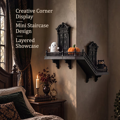 🏛️ Mini Staircase Wall Decor — Dramatic Corner Accent with Vintage Charm