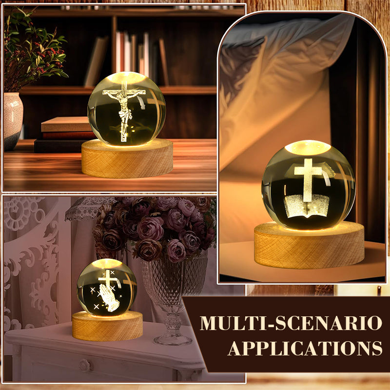 🔮💫 Crystal Globe Night Light – A Touch of Elegance in Every Corner 🌙✨
