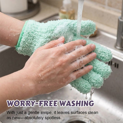 🧤 Dust with a touch – microfiber gloves that grab every speck! ✨