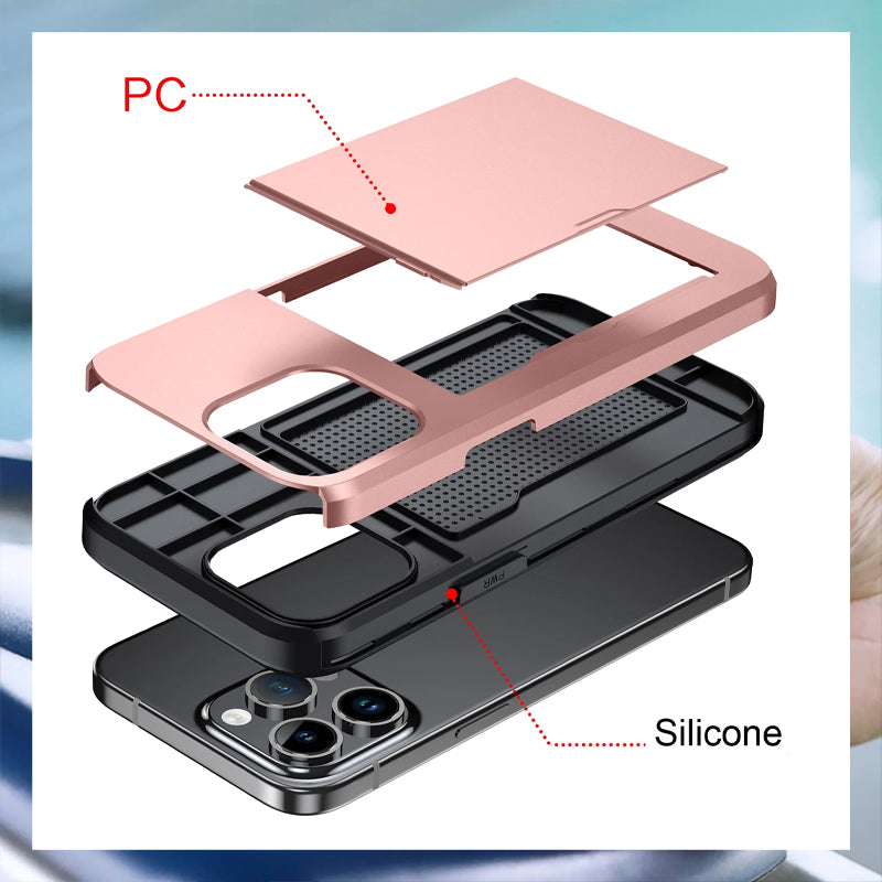Short sliding cell phone case