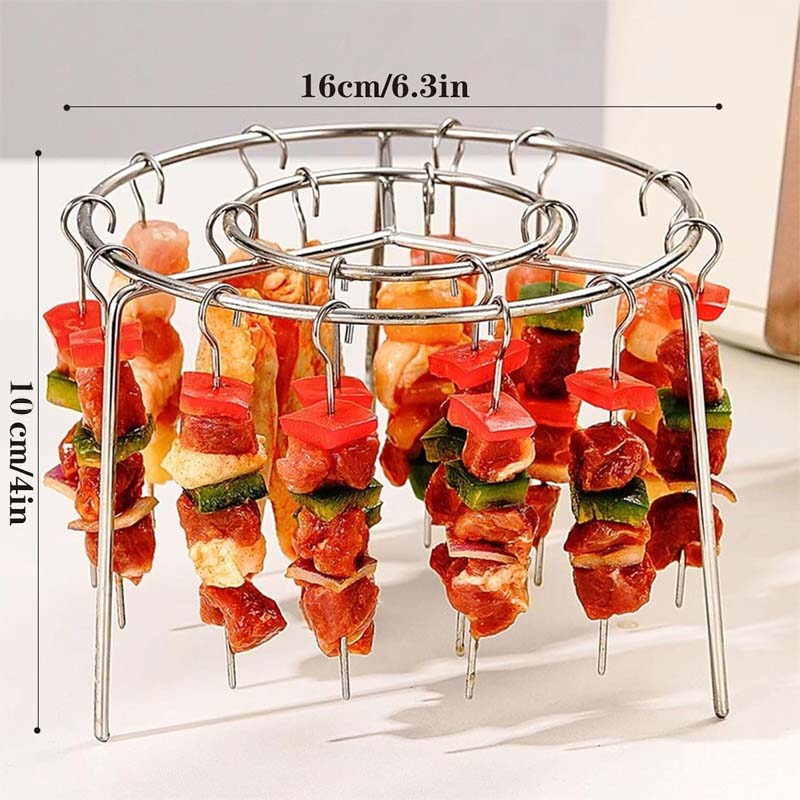 🔥 Air Fryer Skewer Rack | 360° Even Cooking, Crispy & Juicy! 🍢