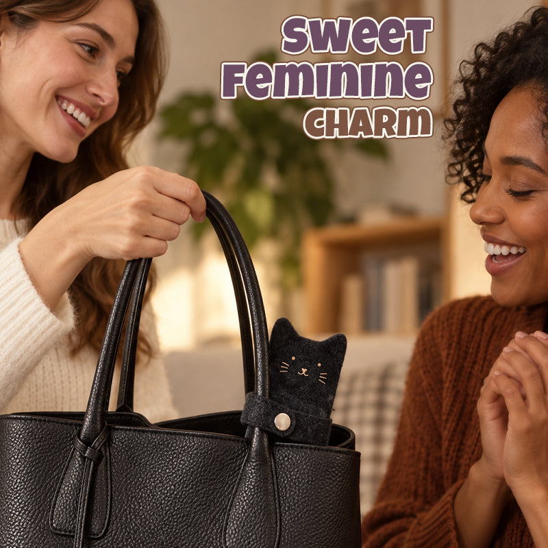 🧸🎀 Cute Bear & Cat Zipper Bag Charm — Playful Storage Pouch for Handbags & Totes