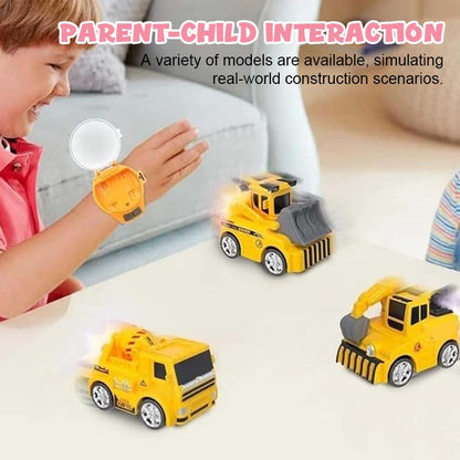 Mini Alloy Excavator Watch Car for Kids ✨