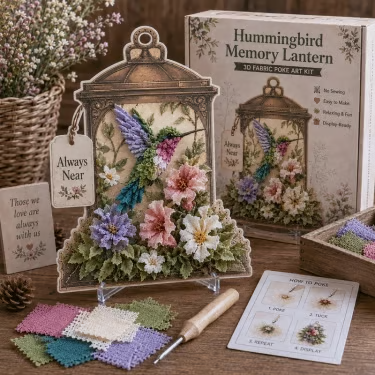 🕊️3D Fabric Memory Lantern Kit – Craft a Heartfelt Keepsake of Everlasting Love! ❤️✨