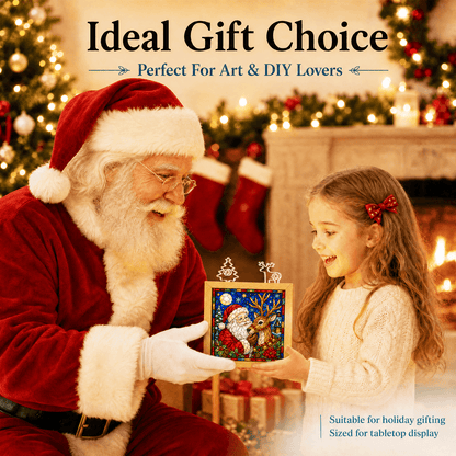 🧩🎄 Acrylic Puzzle Night Light — DIY Christmas Scene with Warm LED Glow