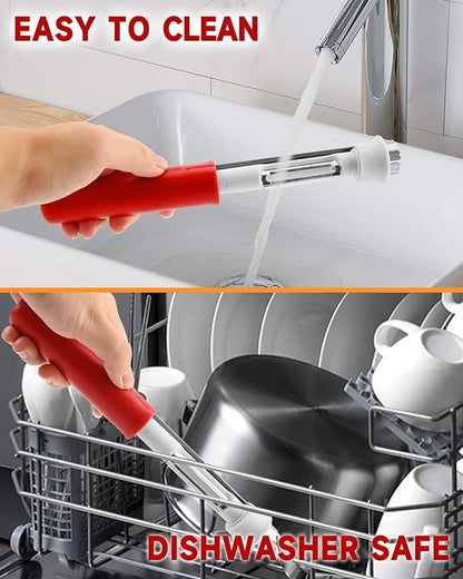 🍎 2-in-1 Stainless Steel Apple Corer Tool: 1-Motion Fruit Core Remover! ✨