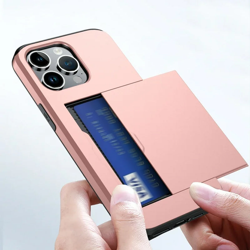 Short sliding cell phone case
