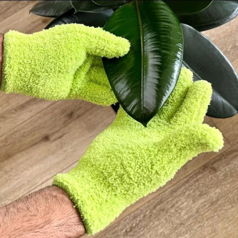 🧤 Dust with a touch – microfiber gloves that grab every speck! ✨