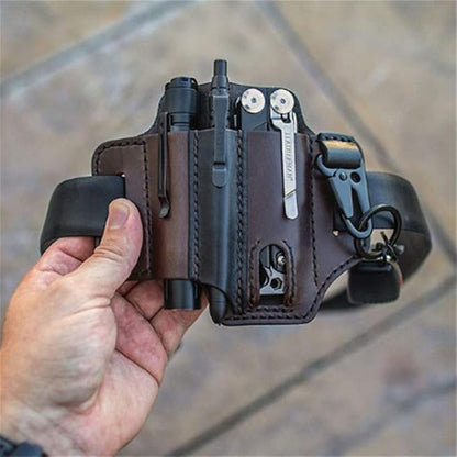 🛠️ Multi Tool Belt Leather Storage Bag 🏕️