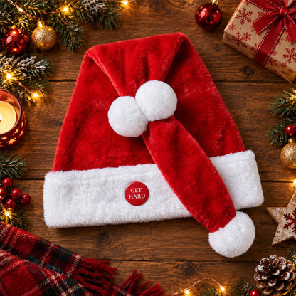 🎅😂 Funny Moving Santa Hat — Button-Activated Christmas Party Gag Gift