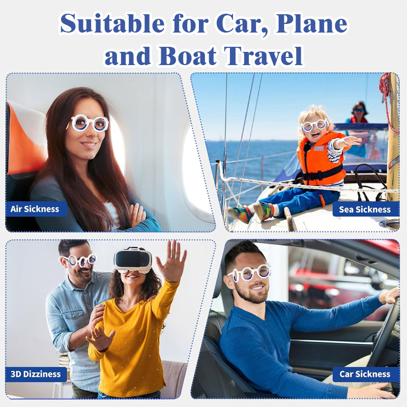 🚗 These glasses can ‘trick’ your brain into relieving travel sickness! 🧠✨