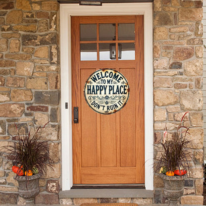 🚪 “This Is My Happy Place” – the door sign that sets the tone the moment you walk in! 💖