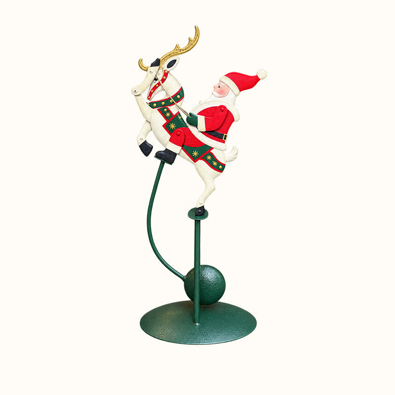 🎅✨ Wobbly Santa Christmas Figurine — Playful Holiday Motion Decor for Mantels, Shelves & Tables