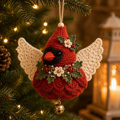 🧶 Handcrafted Angel Animal DIY Crochet Kit: Cute Guardian Ornaments! 👼✨