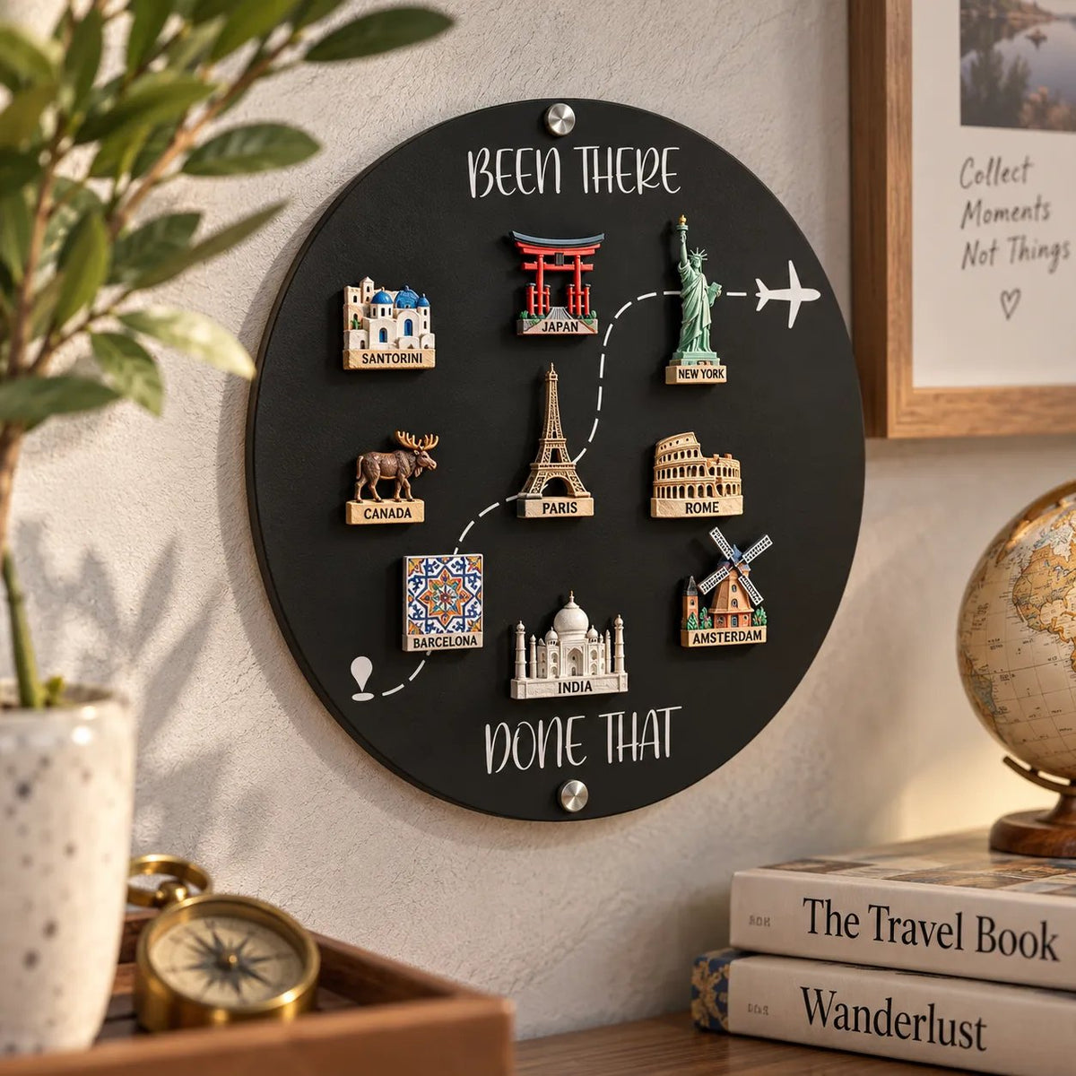 🌍✈️ Your Adventures Deserve a Wall of Their Own — Travel Magnet Display Board