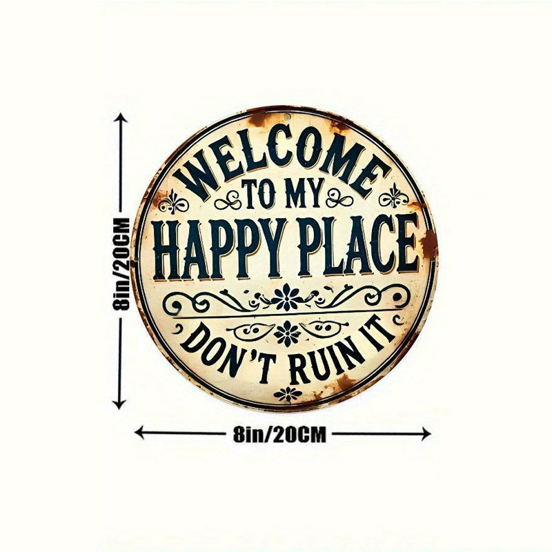 🚪 “This Is My Happy Place” – the door sign that sets the tone the moment you walk in! 💖