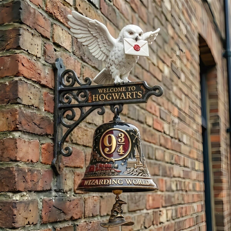 🦉🔔 Enchanted Owl Door Bell — Magical Platform 9¾ Welcome Chime