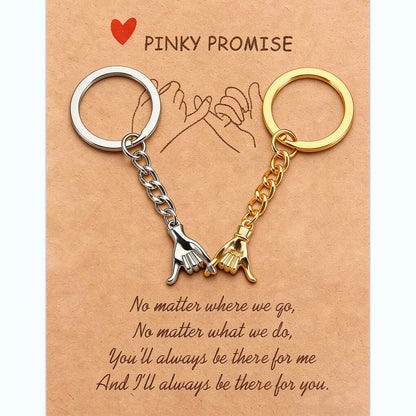 💑Little Finger Promise Keychain 🤞 Forever linked, forever together