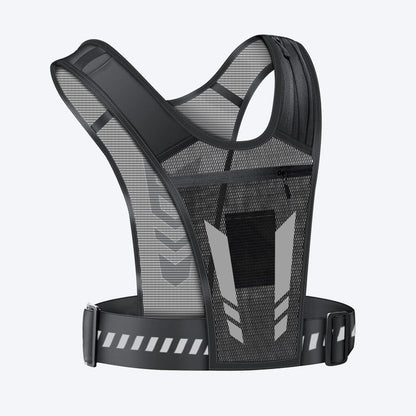 🏃Hands-Free Running Vest -- Water Bottle, Phone Storage & Reflective Safety