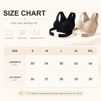 🧘 Women’s Posture Correcting Back-Smoothing Sports Bra: Wireless Support & Front Closure! ✨