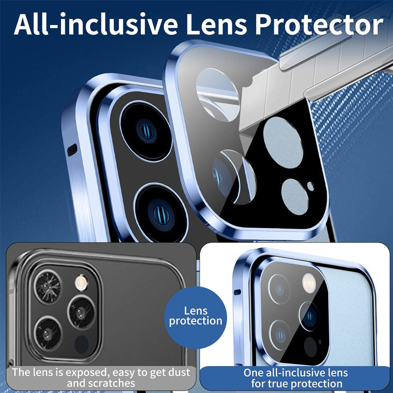 Double-sided magnetic anti-peep phone case