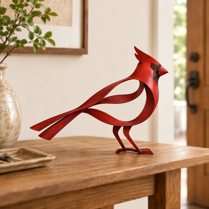 🕊️✨ Metal Bird Sculpture — Modern Openwork Design for Home Decor