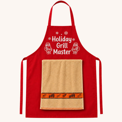 🎄🍖 Fun Christmas BBQ Apron