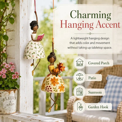 💃🌸 A Little Movement, A Lot of Joy — Whimsical Dancing Lady Hanging Ornament