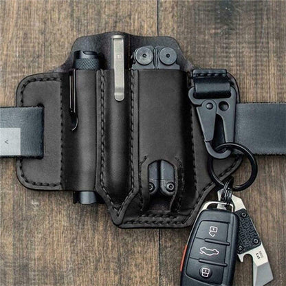 🛠️ Multi Tool Belt Leather Storage Bag 🏕️