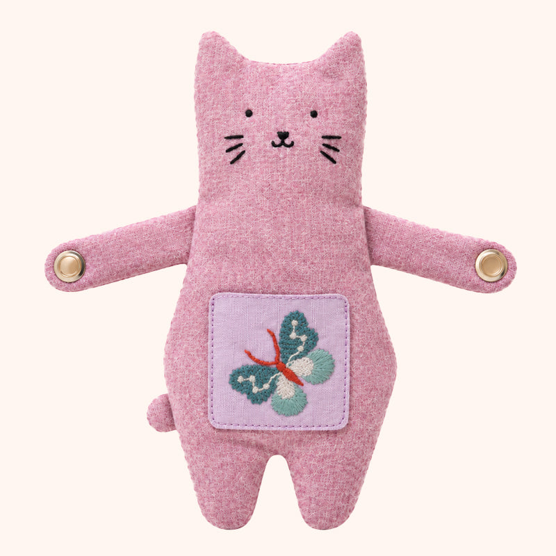 🧸🎀 Cute Bear & Cat Zipper Bag Charm — Playful Storage Pouch for Handbags & Totes