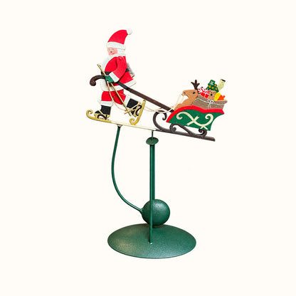 🎅✨ Wobbly Santa Christmas Figurine — Playful Holiday Motion Decor for Mantels, Shelves & Tables