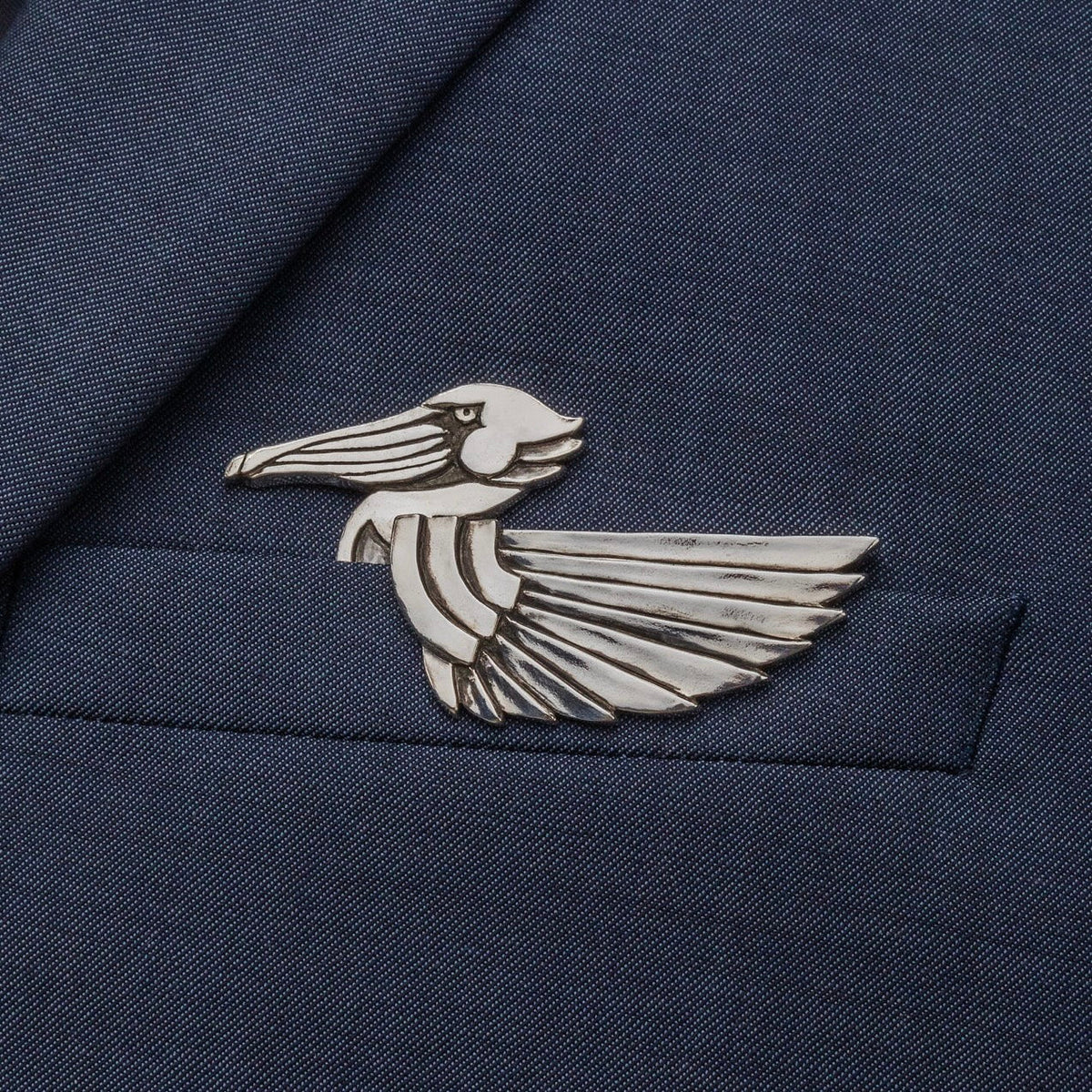 🐊✨ Sculptural Animal Metal Pocket Square